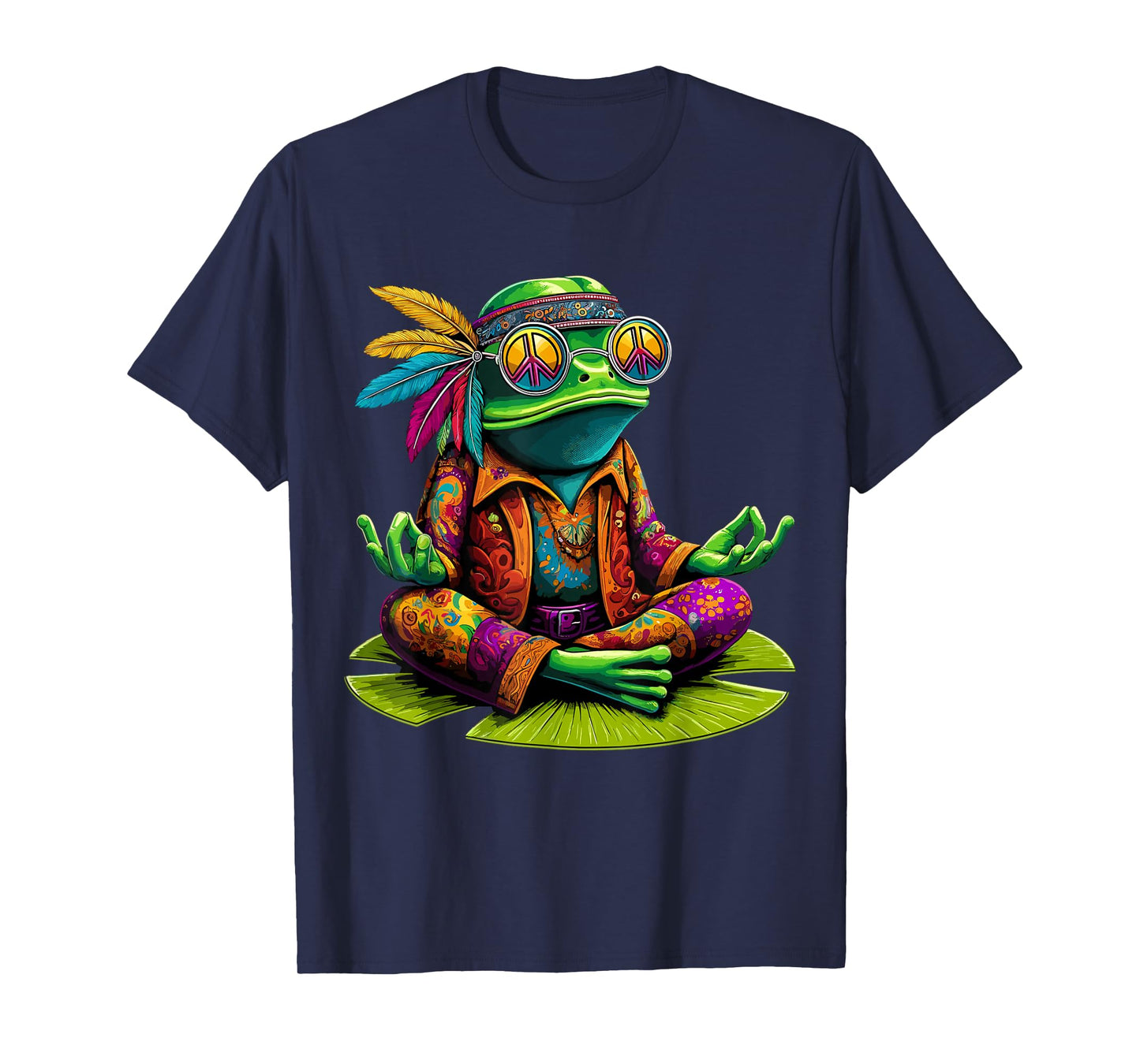 Frog Peace Sign Hippie Frog T-Shirt