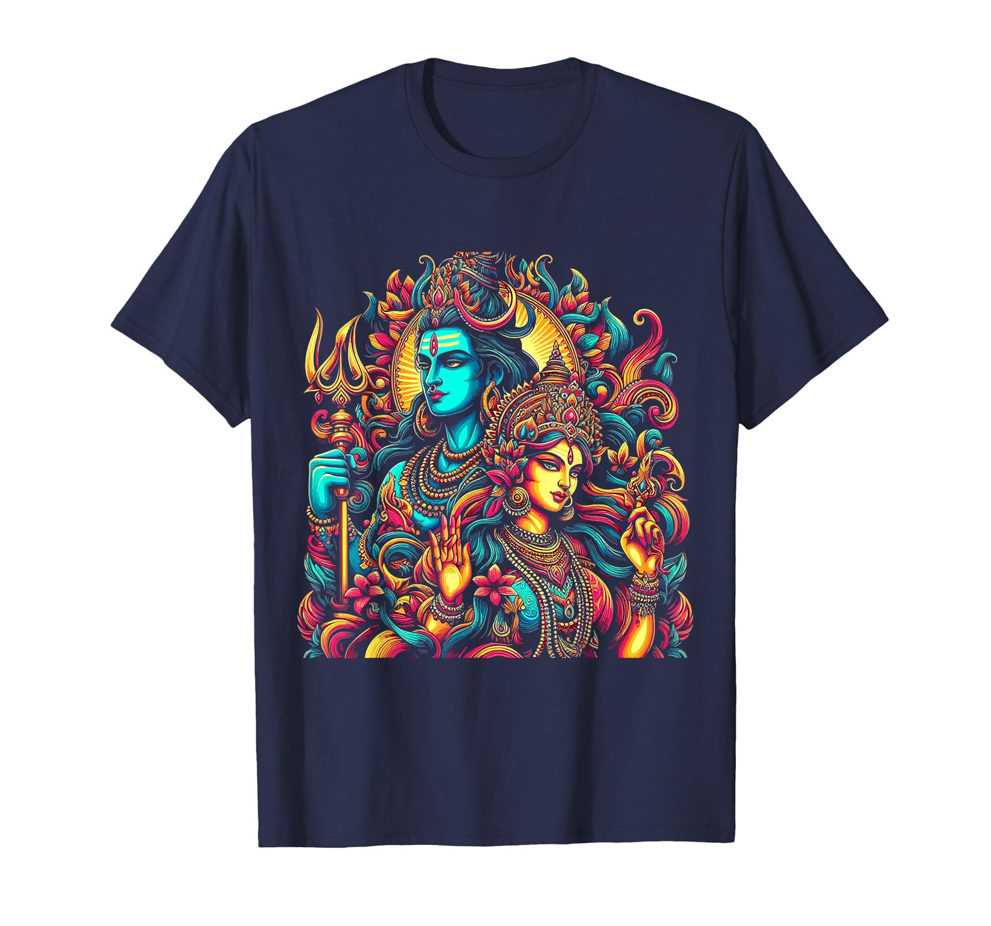 Lord Shiva Durga Hindu God Mahadeva Goddess Goddess Parvati T-Shirt