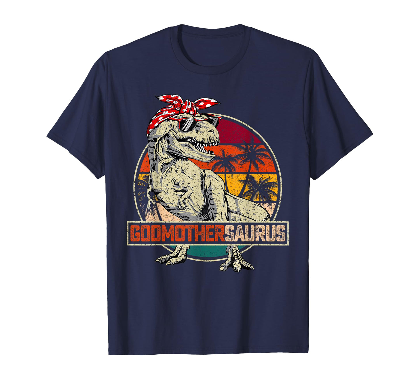Godmothersaurus T Rex Dinosaur Godmother Saurus Family Match T-Shirt