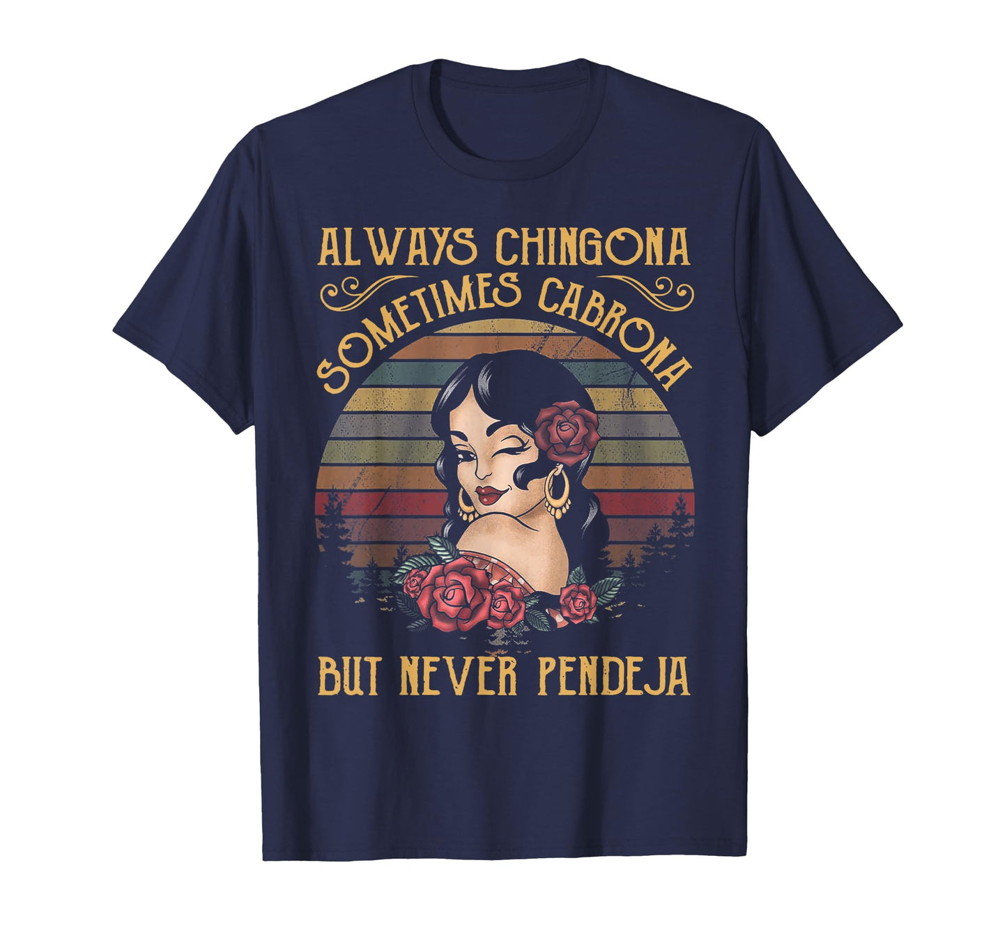 Always Chingona Sometimes Cabrona Black Women's Yoga T-Shirt