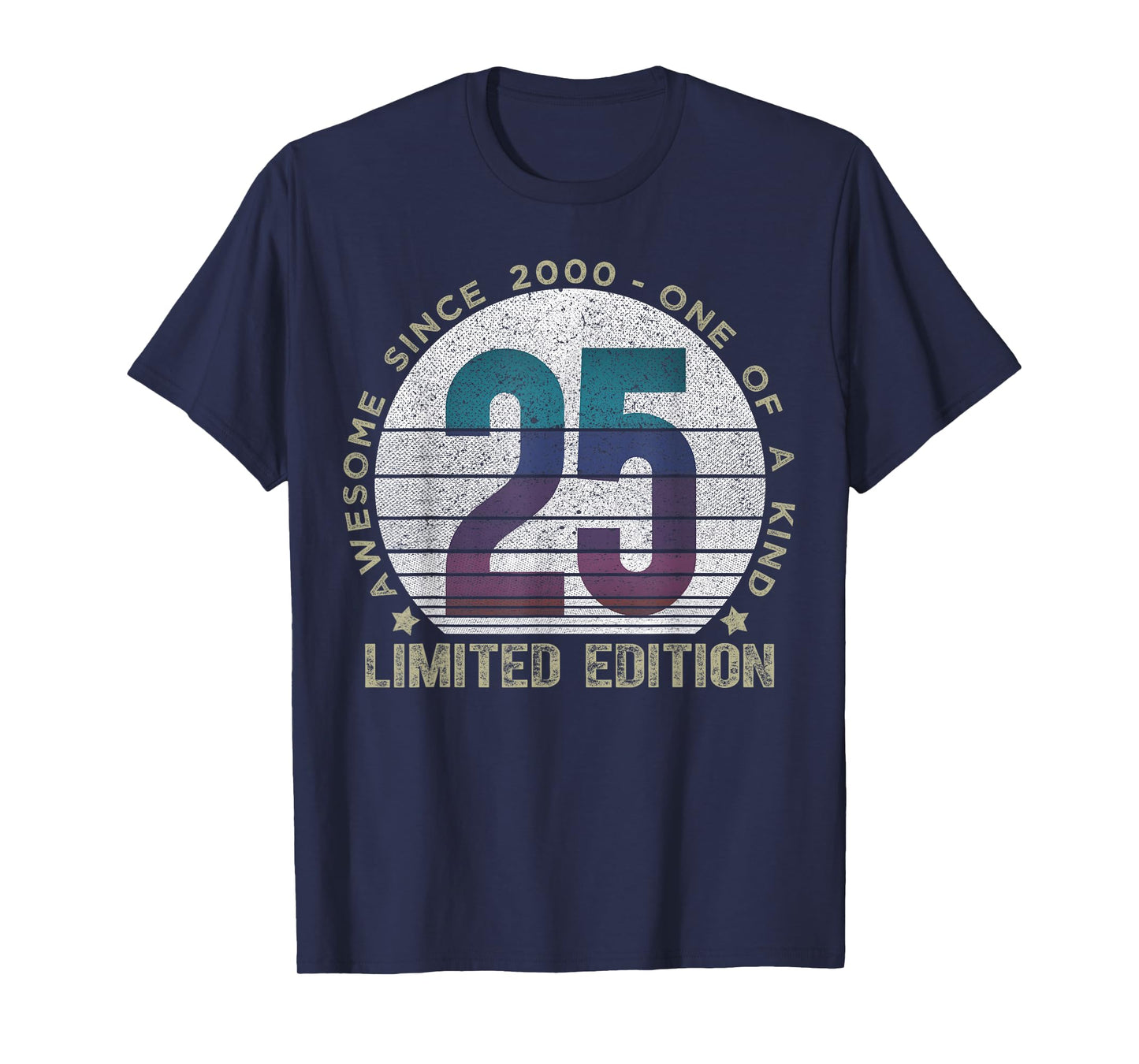25 Year Old Gifts Vintage 2000 Limited Edition 25th Birthday T-Shirt