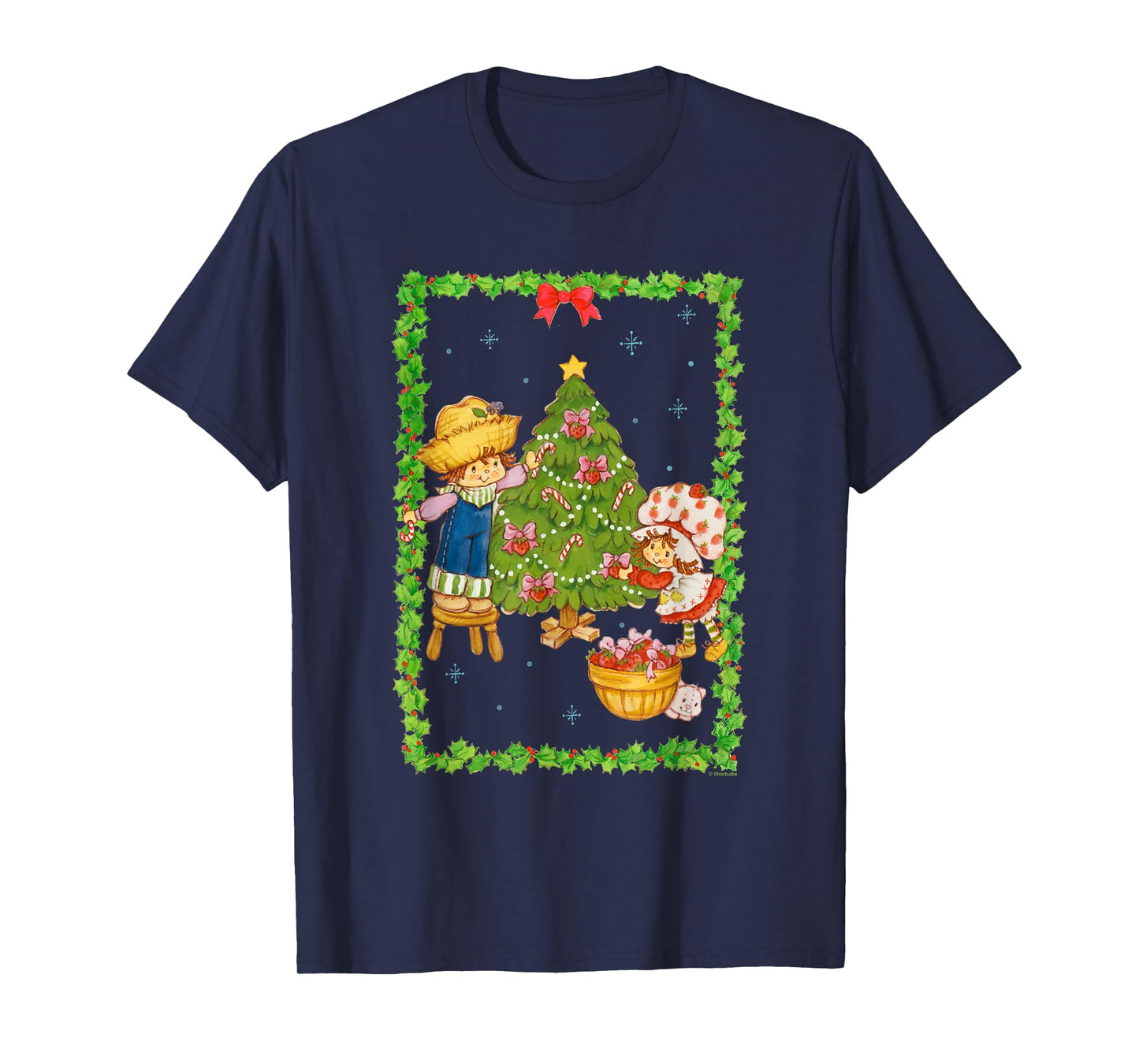 Strawberry Shortcake Huckleberry Pie Christmas Tree Poster T-Shirt