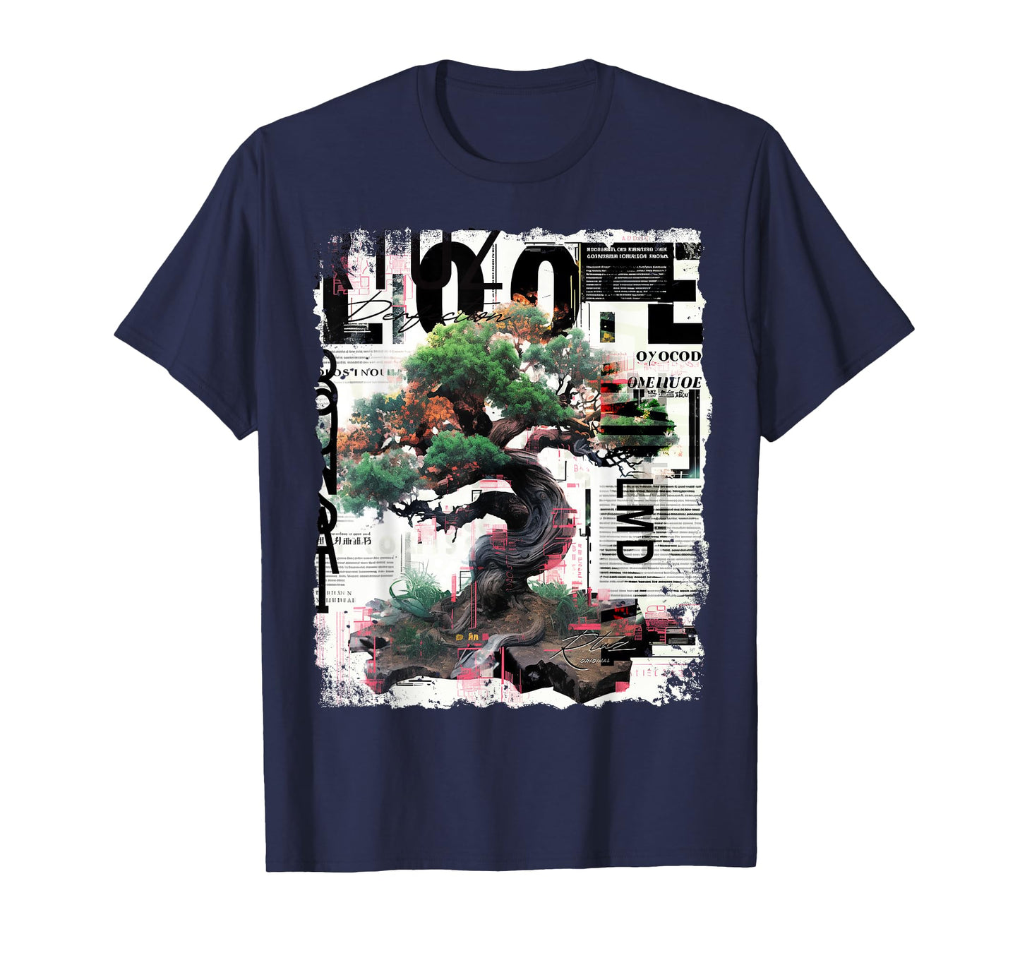 Hip Hop Y2K Vintage Hipster Edgy Urban Streetwear Bonsai T-Shirt