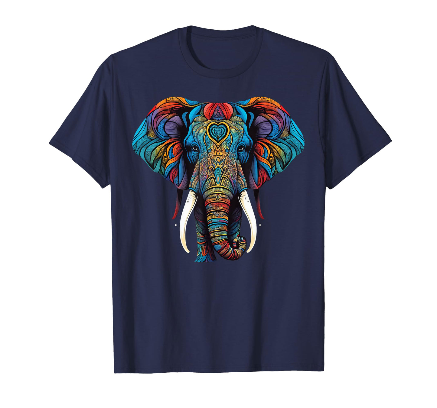 Geometry Elephant Mandala Art T-Shirt
