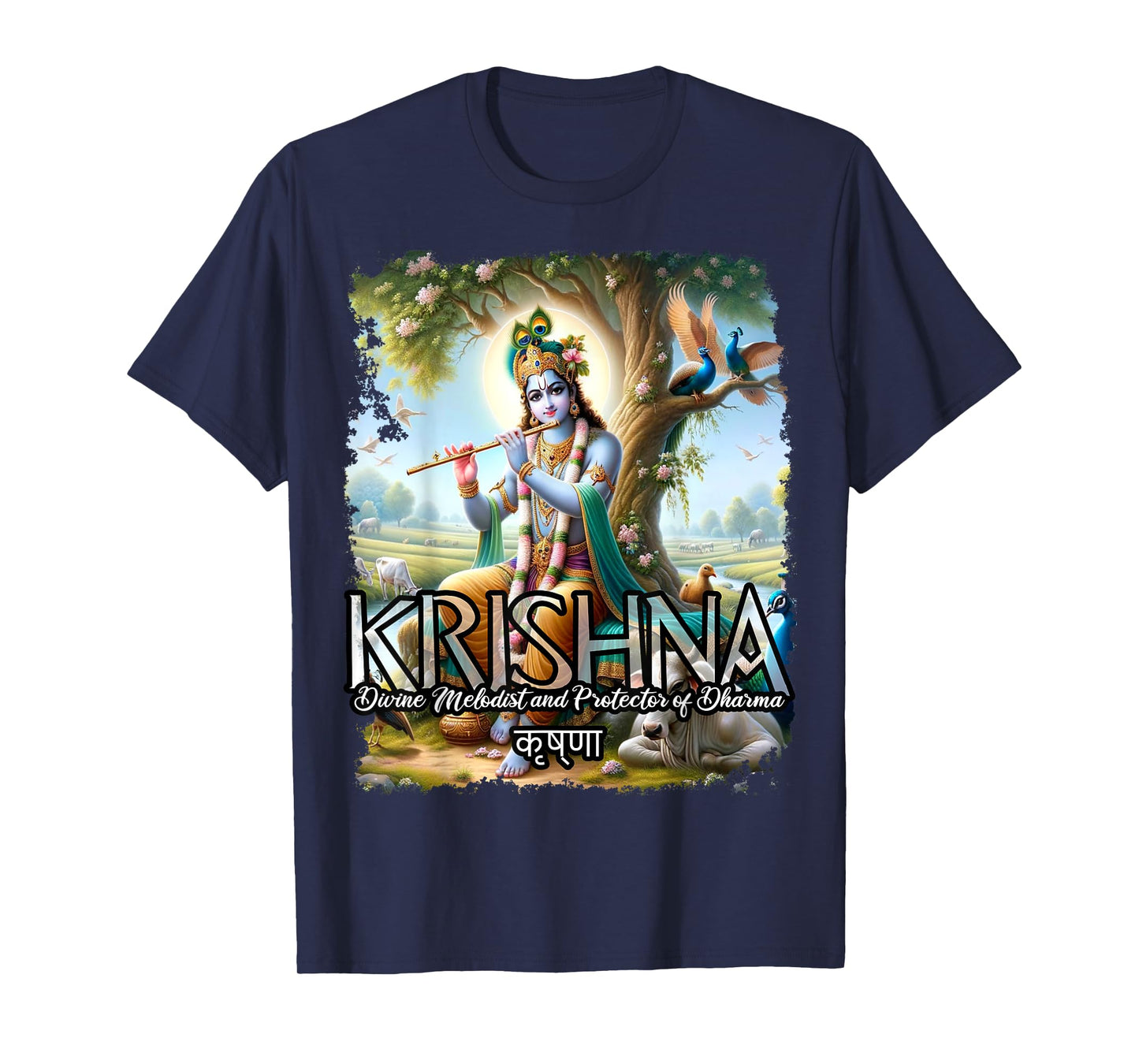 Krishna Hindu God Mythology Spiritual Enlightenment T-Shirt