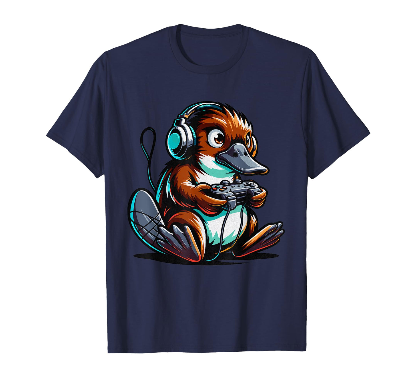 Platypus Shirt Kids Funny Platypus and Video Games Lover T-Shirt