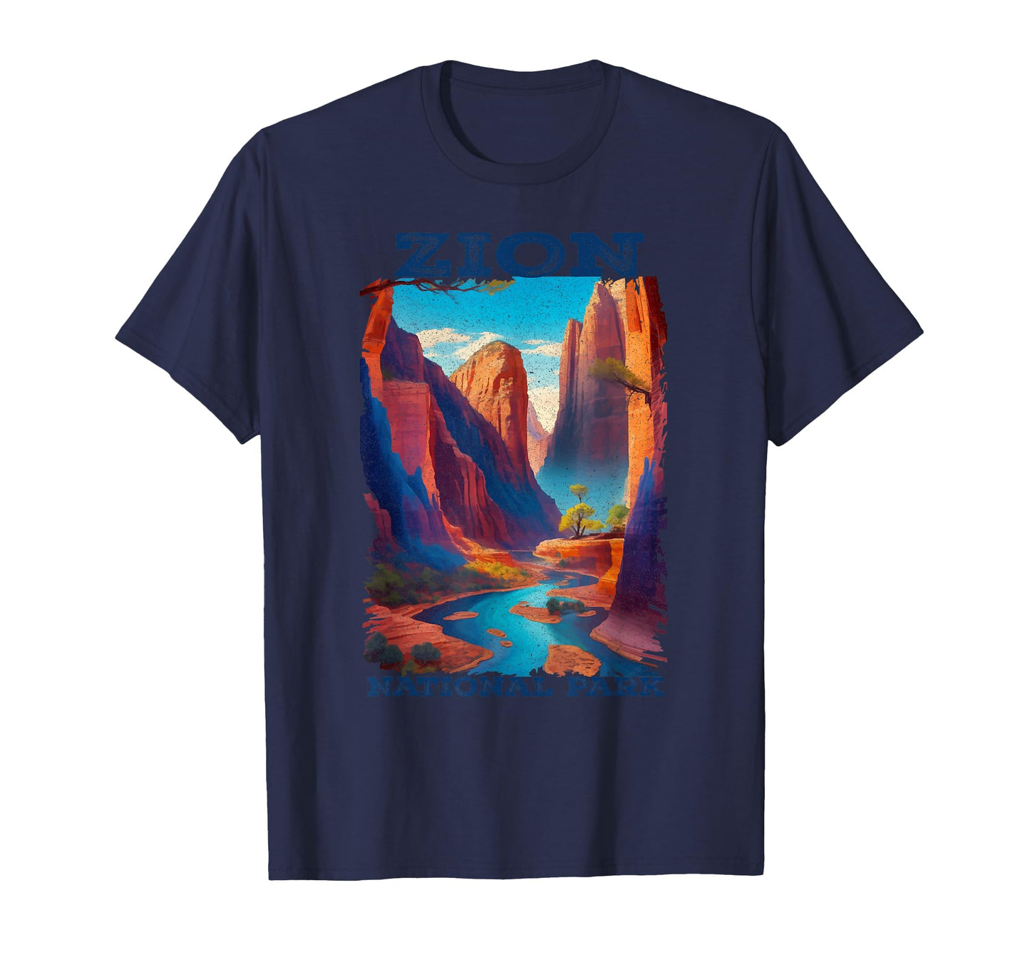 Zion National Park Utah Vintage The Narrows Vintage T-Shirt