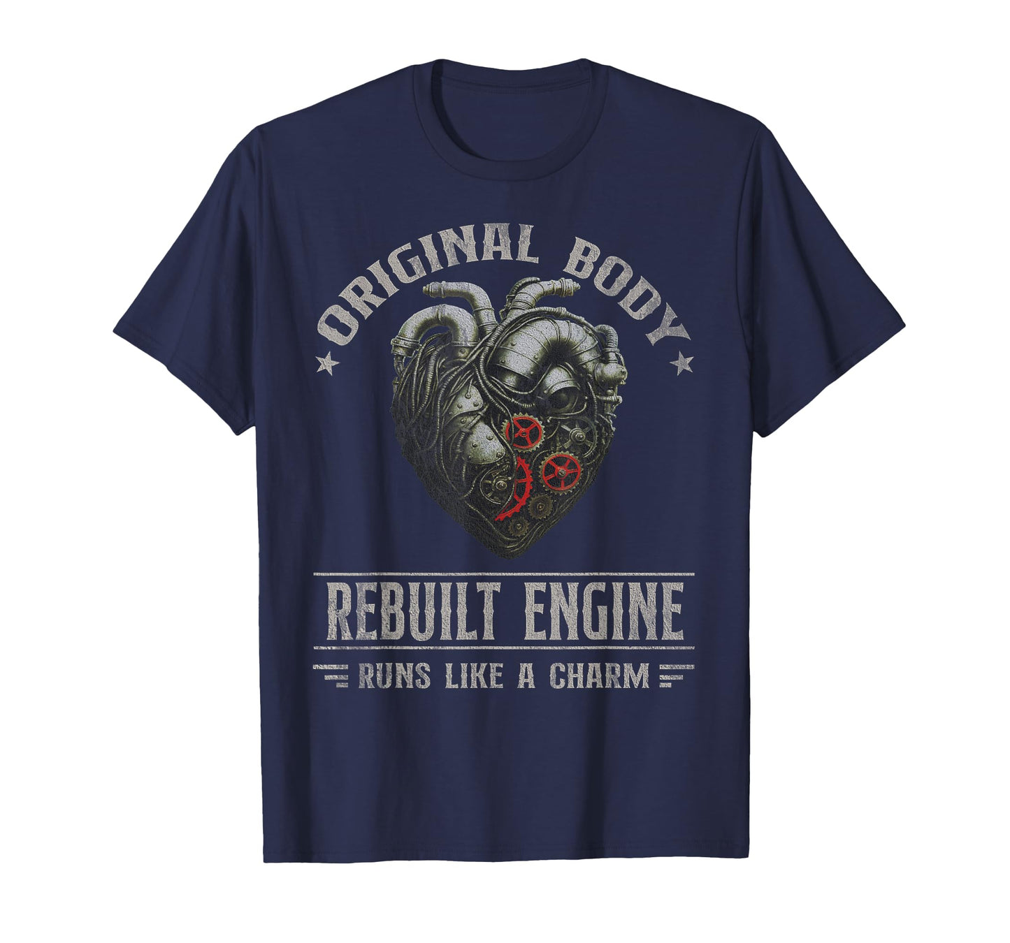 Vintage Open Heart Surgery Transplant Recovery Mens Womens T-Shirt