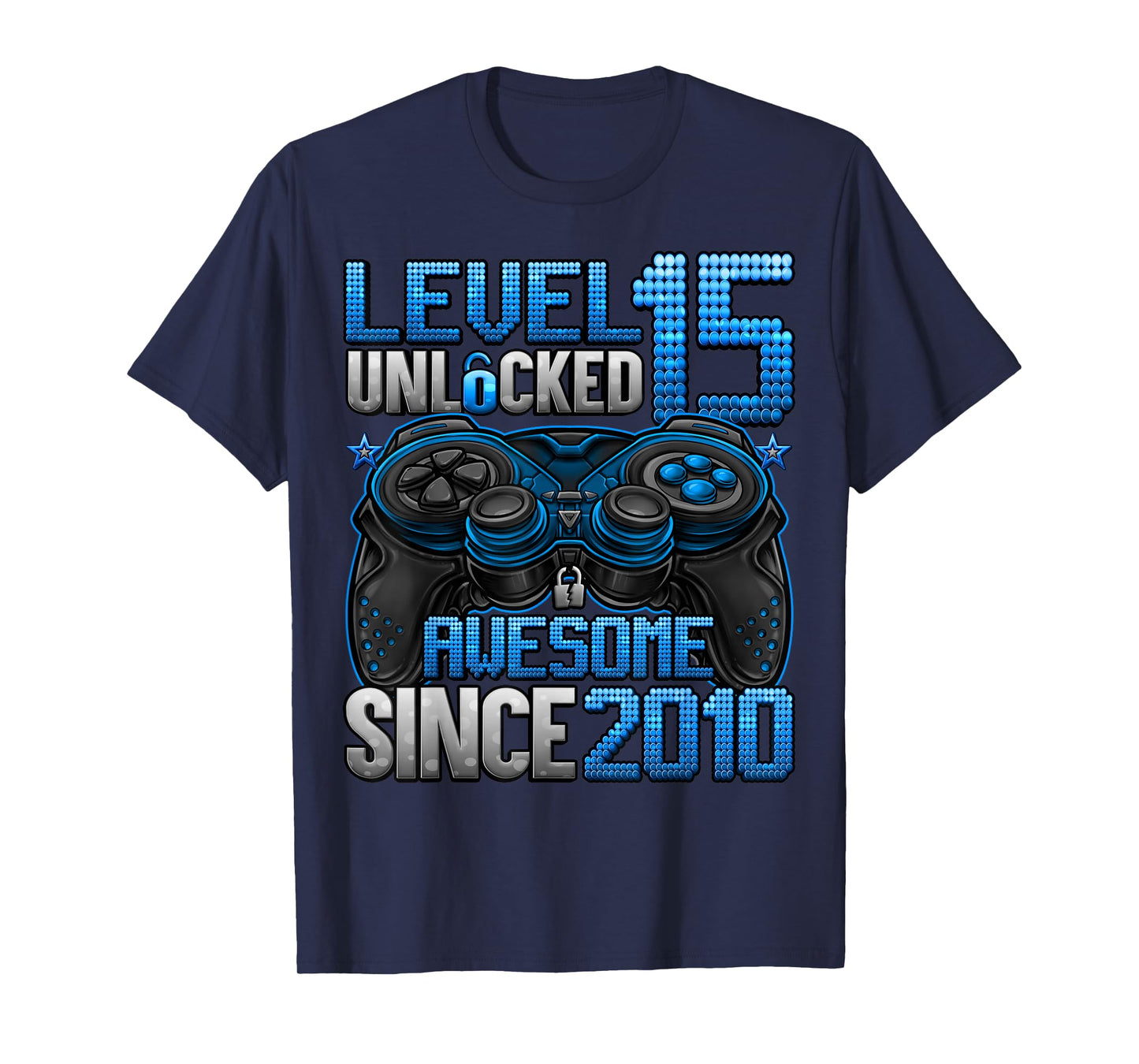 Level 15 Unlocked 15 Year Old Gifts Boys 15th Birthday Boy T-Shirt