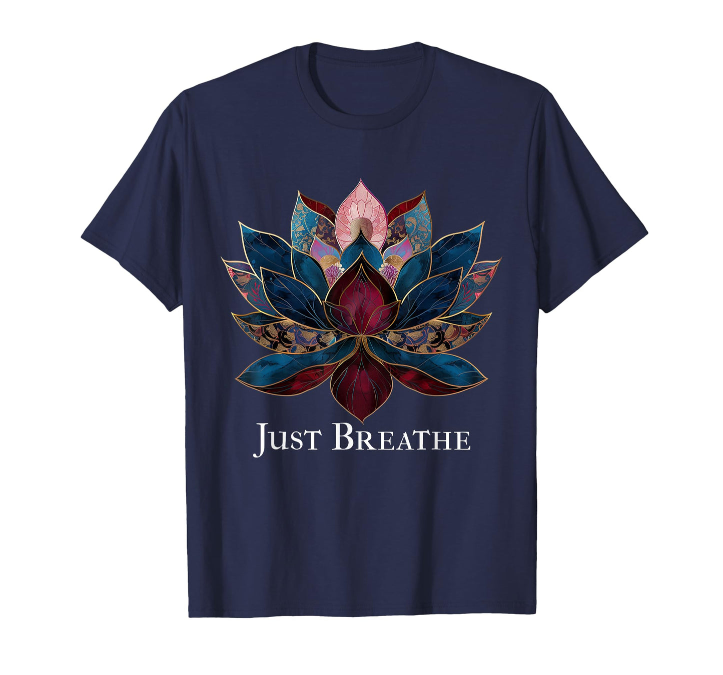 Yoga Lotus Flower Zen Buddhism Buddhist Buddha Meditation T-Shirt