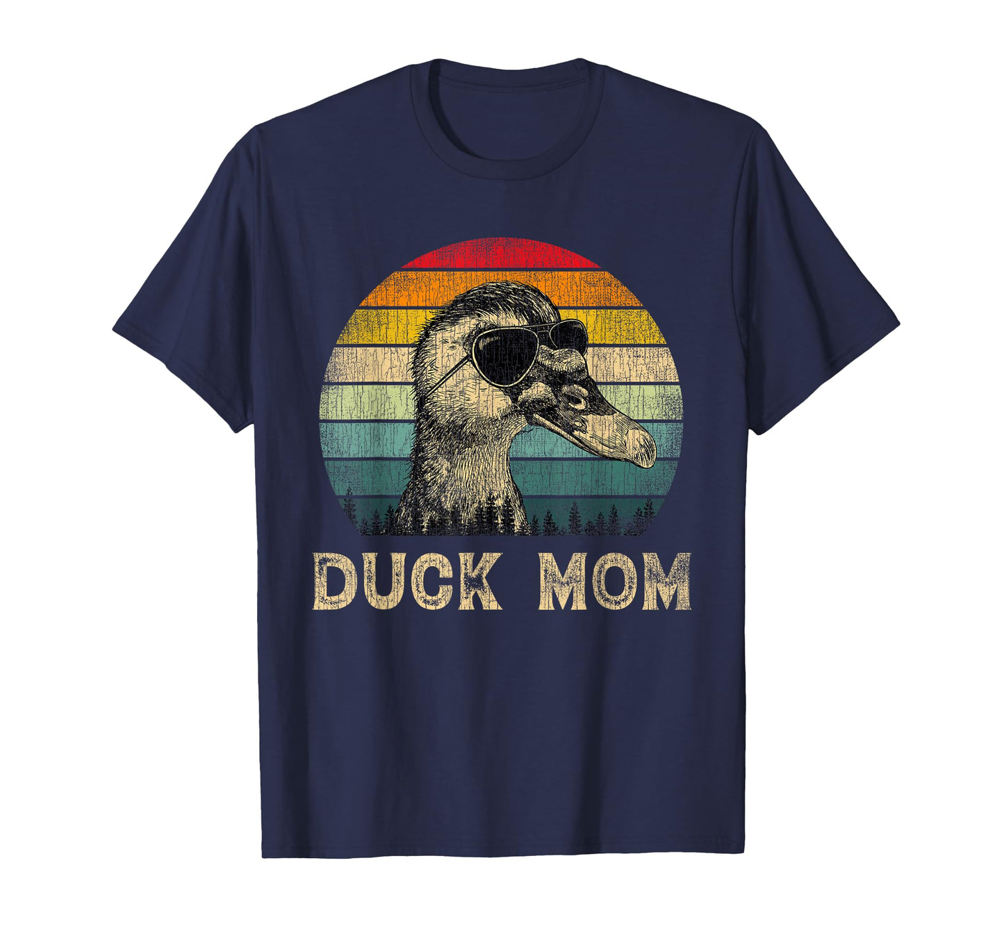 Vintage Duck Mom Duck Lovers Mommy Mother's Day T-Shirt