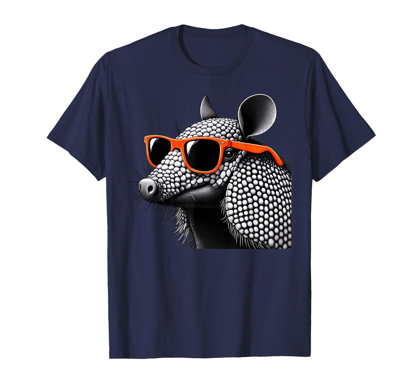 Cool Armadillo Wearing Sunglasses Graphic Art T-Shirt