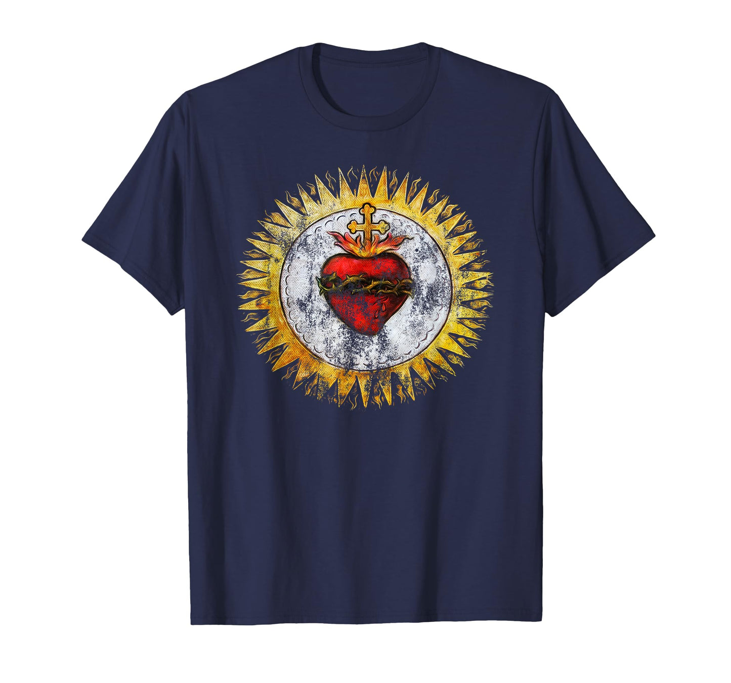 Sacred Heart of Jesus Christ Vintage Christian T-Shirt T-Shirt