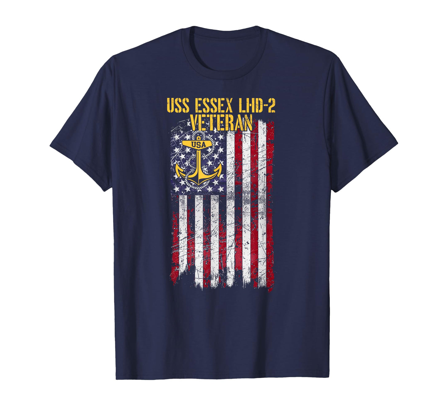 USS Essex LHD-2 Amphibious Assault Ship Veteran T-Shirt