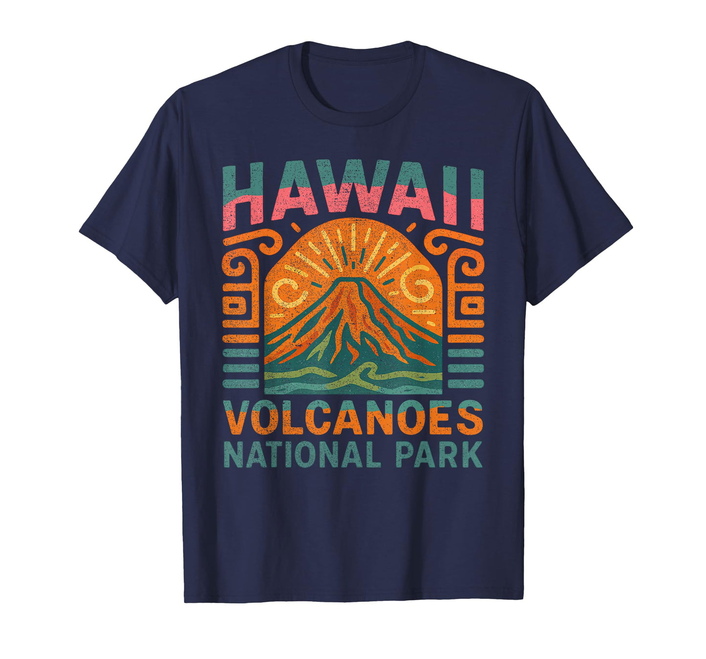 Vintage Hawaii Volcanoes National Park Retro T-Shirt