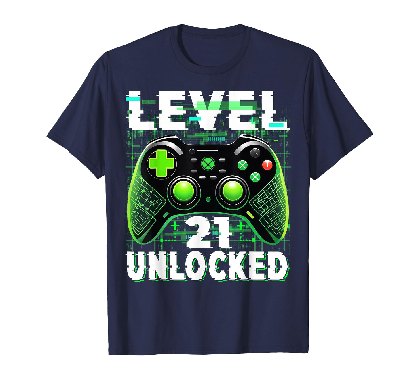 Level 21 Unlocked Shirt Funny Video Gamer Geek 21st Birthday T-Shirt