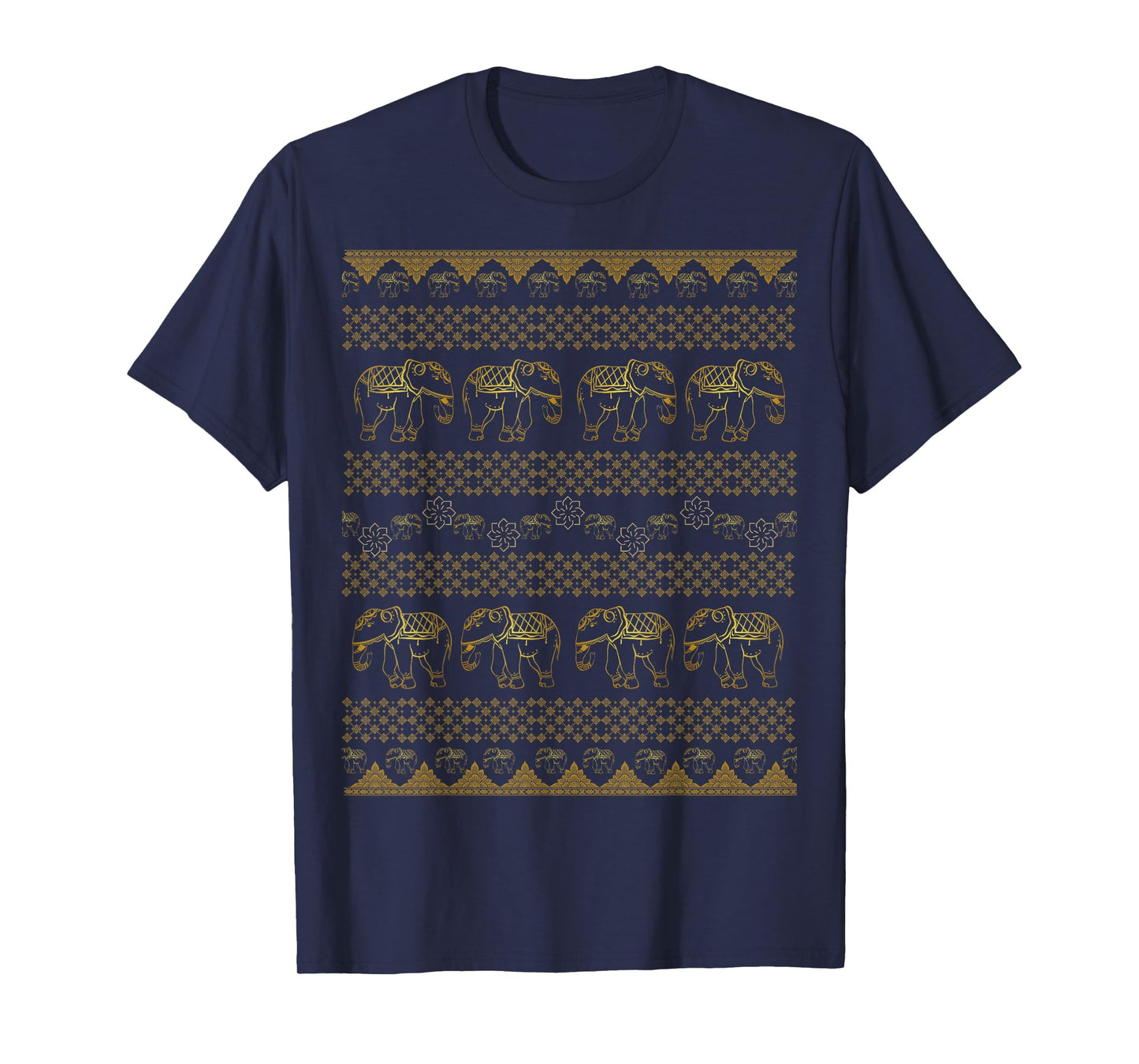 Thai Chang Pants Elephant Hippie Boho Yoga Palazzo Mandala T-Shirt