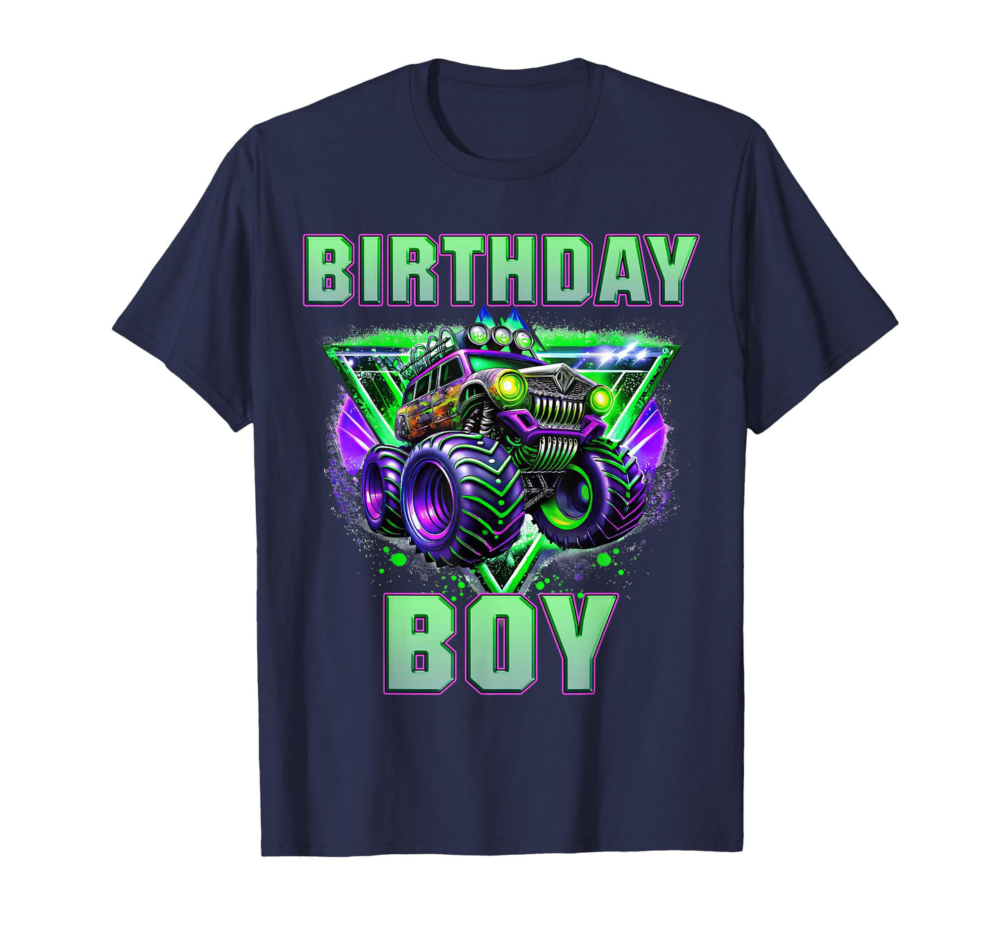 Birthday Boy Monster Truck Are My Jam Shirt Bday Party Kids T-Shirt