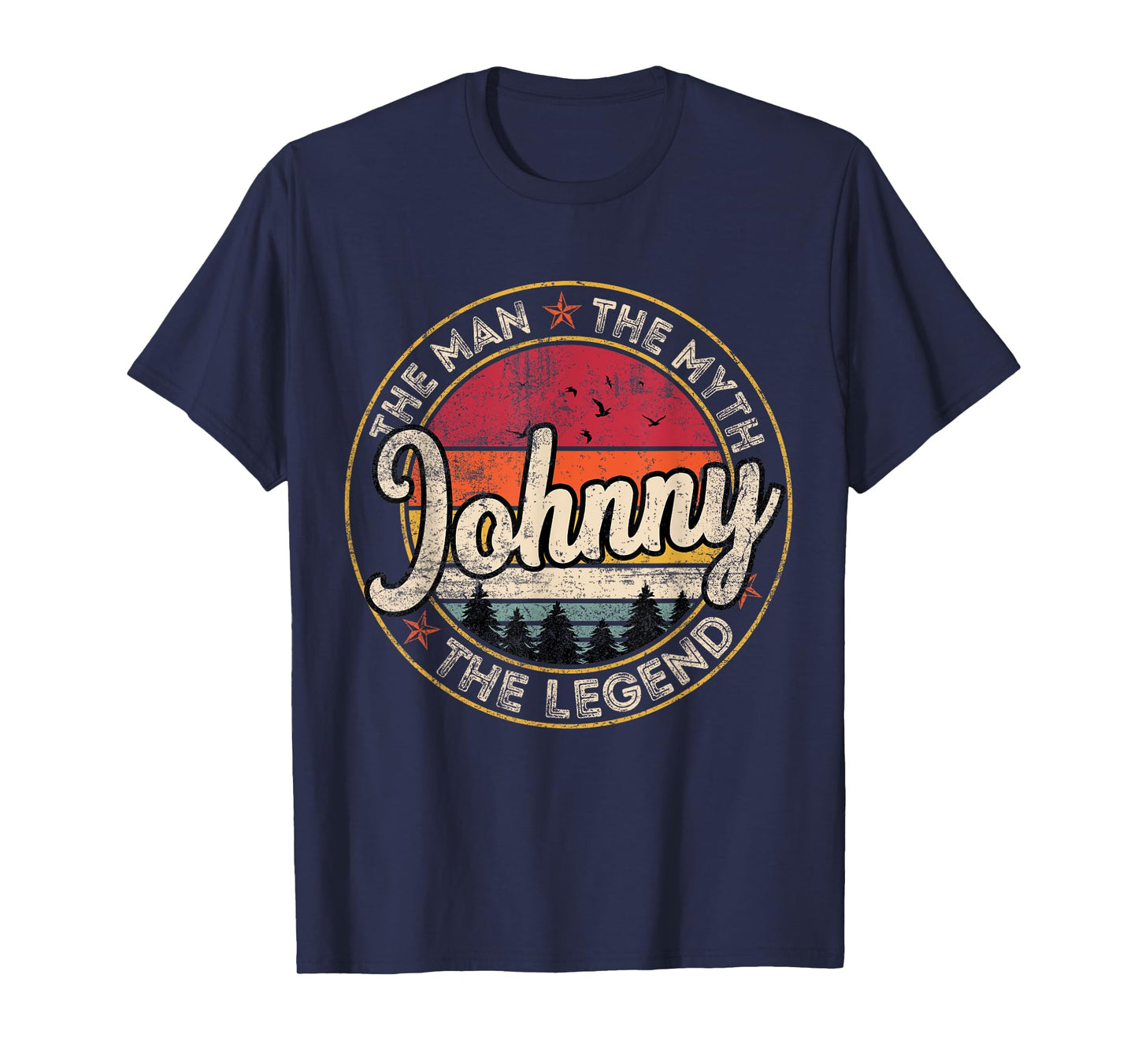 Johnny The Man The Myth The Legend Personalized Name T-Shirt
