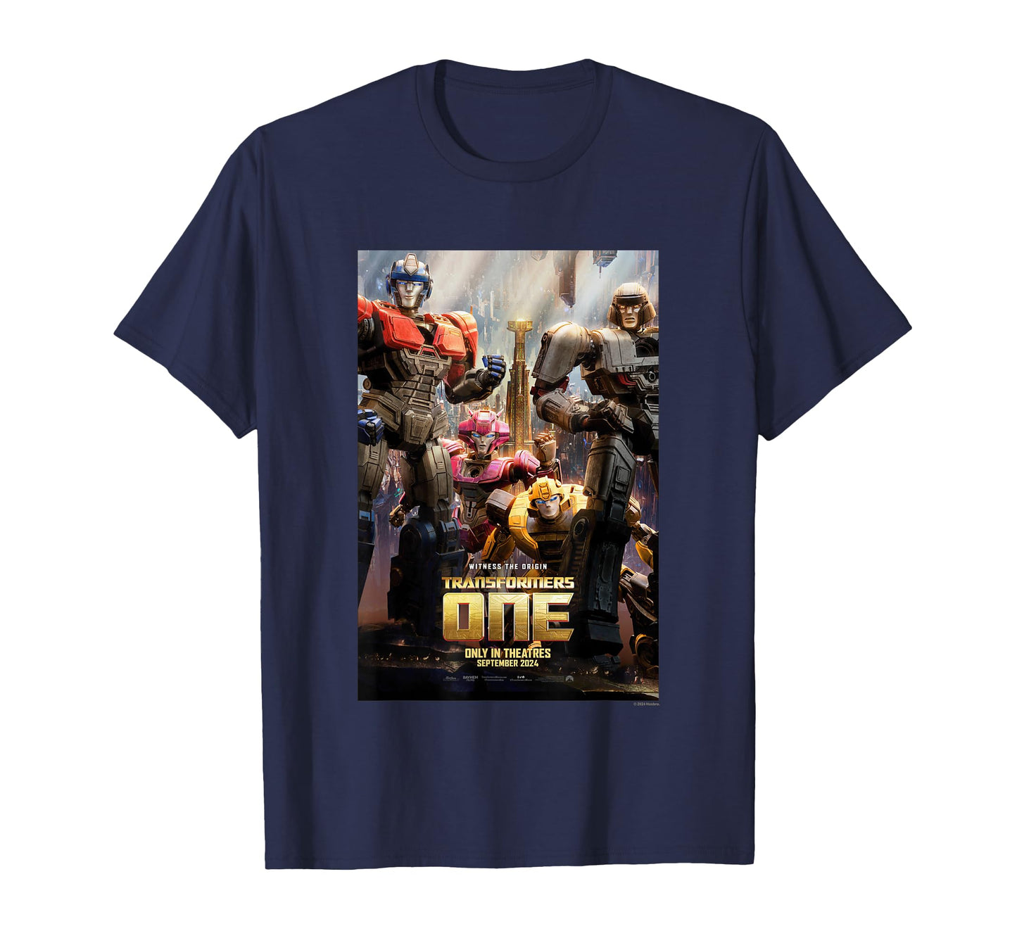 Transformers One Witness The Origin Movie Poster Vintage T-Shirt