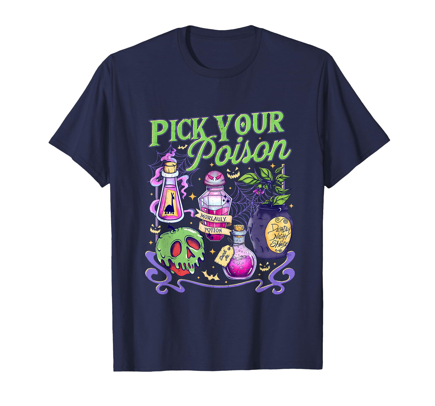 Pick Your Poison Vintage Princess Halloween T-Shirt
