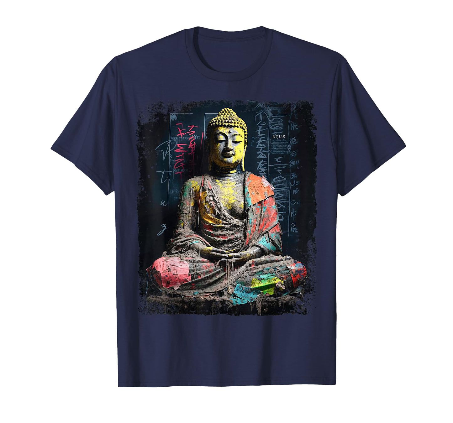 Hip Hop Y2K Vintage Hipster Retro Edgy Streetwear Buddha T-Shirt