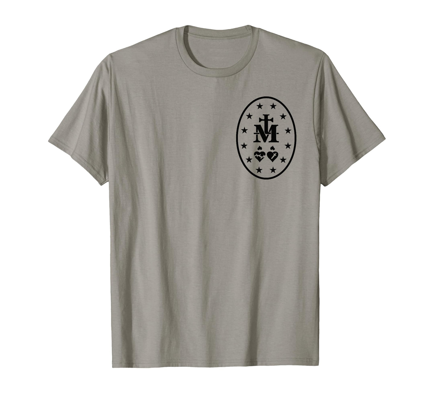 Miraculous Medal T-Shirt Catholic Virgin Mary Sacred Heart T-Shirt