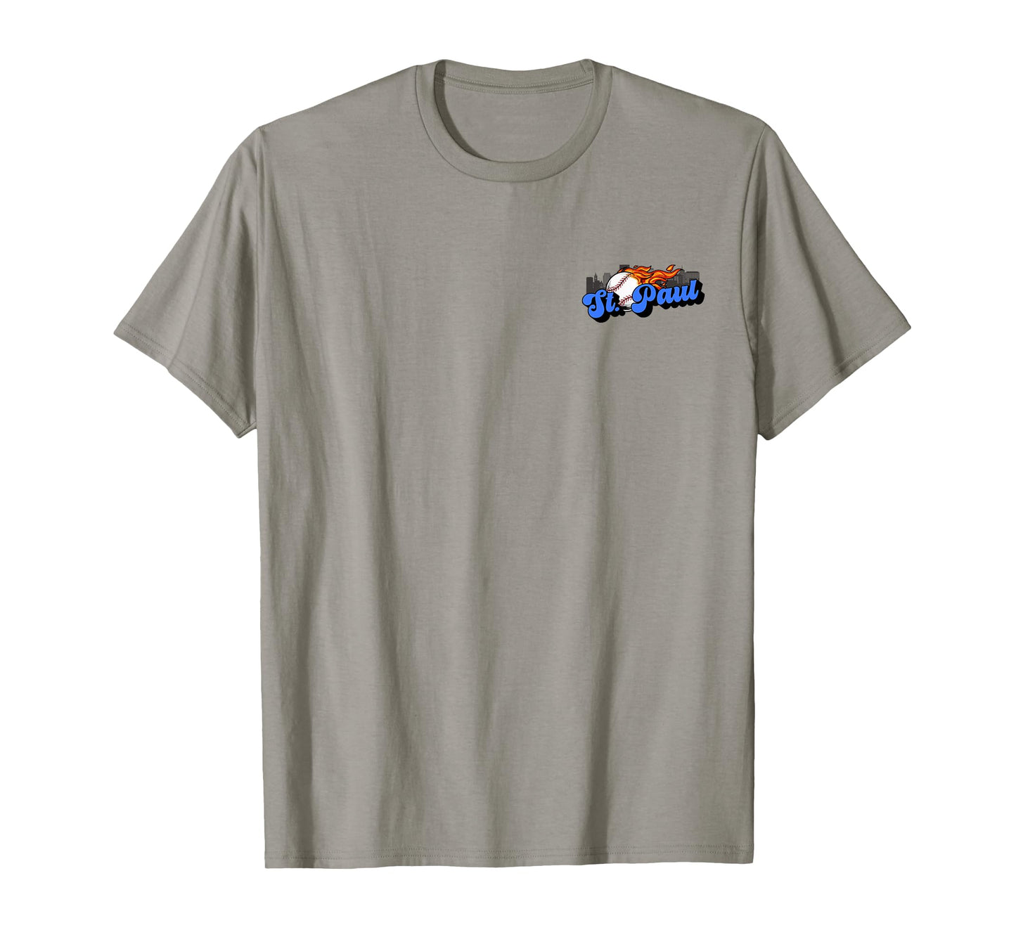 Saint Paul Baseball Vintage City Skyline Baseball Lover T-Shirt
