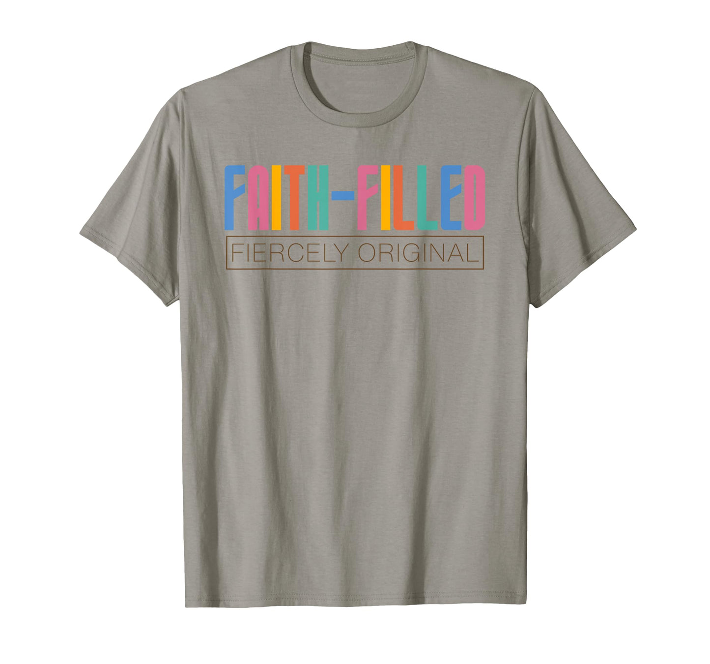 Faith Filled Fiercely Original Christian Neurodivergent Lt T-Shirt