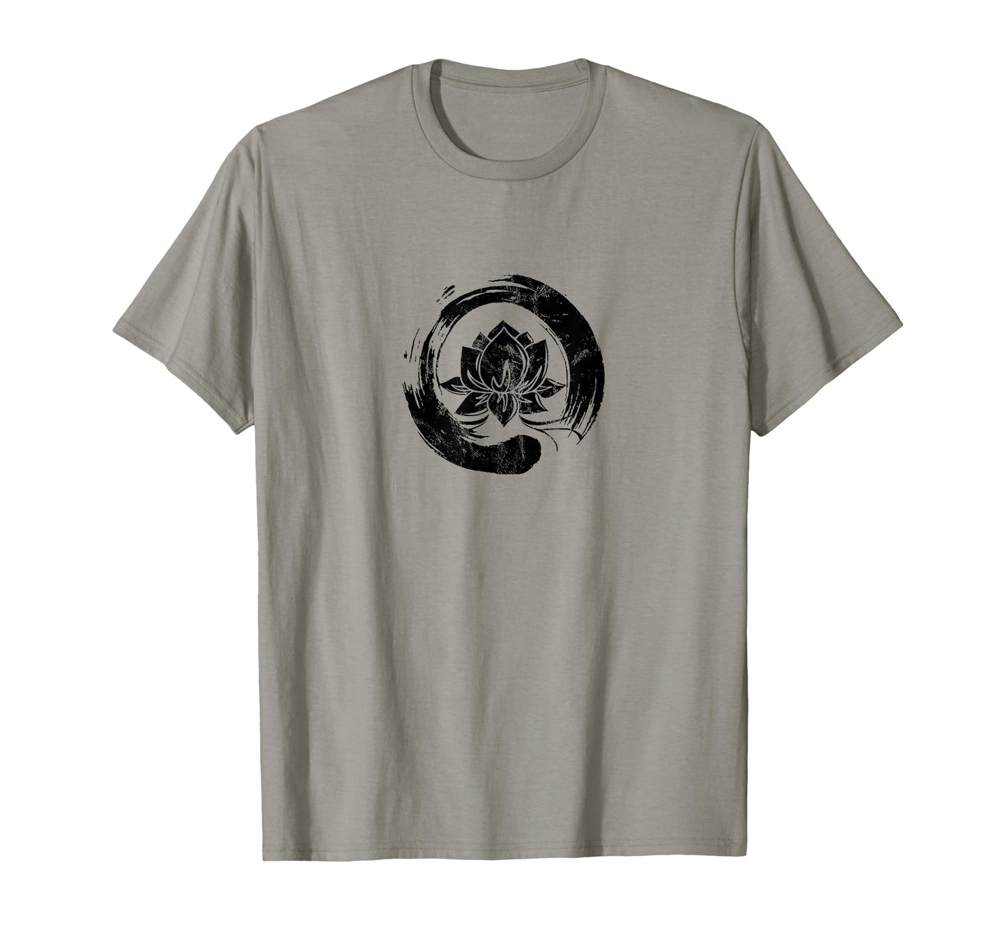 Enso Zen Circle of Enlightenment Lotus Vintage T-shirt