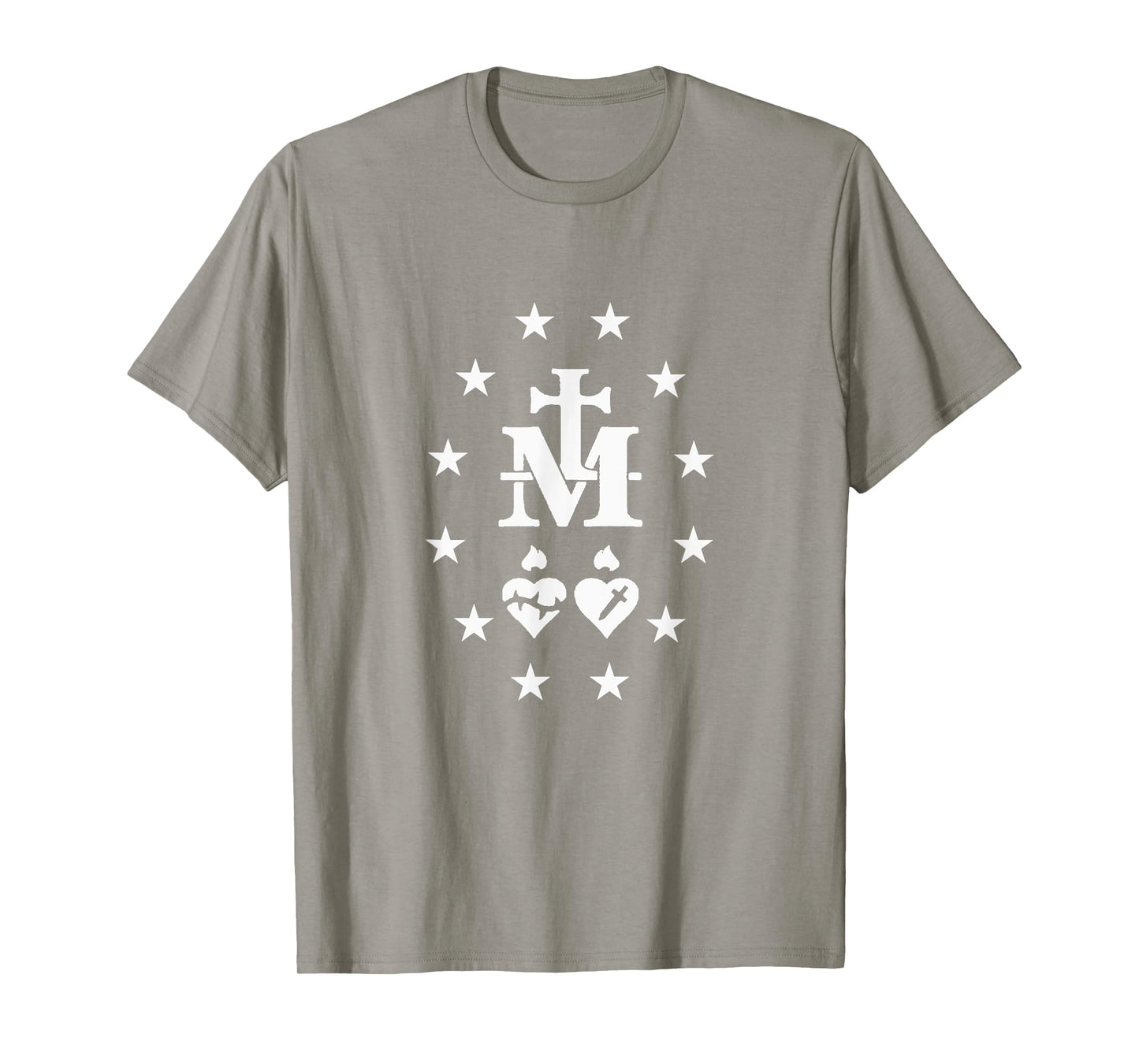 Miraculous Medal T-Shirt Catholic Virgin Mary Sacred Heart T-Shirt