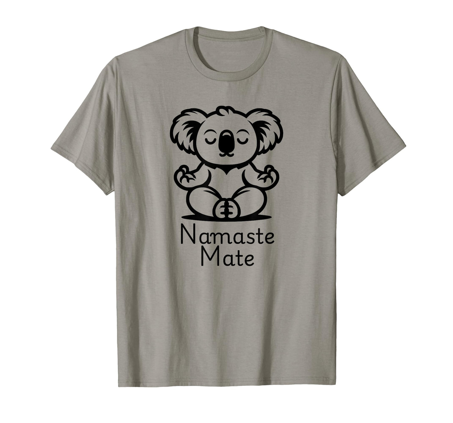 Cute Meditating Aussie Koala Bear in Yoga Pose, Namaste Mate T-Shirt