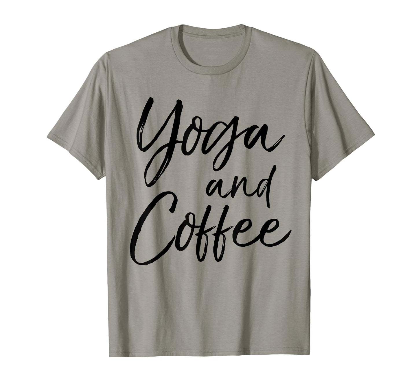 Yoga and Coffee Shirt Funny Caffeine Workout Tee