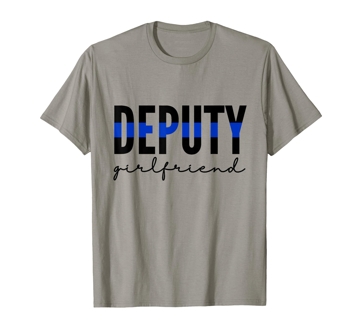 Deputy Girlfriend Thin Blue Line Police Officer Cop T-Shirt