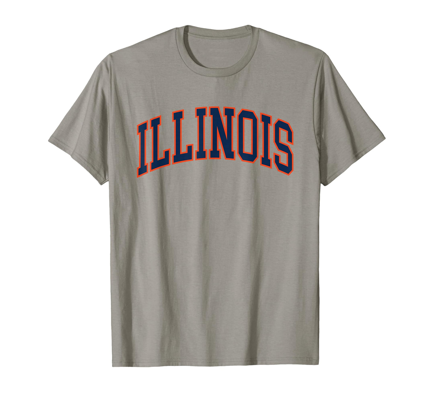 Retro Illinois Tee Vintage Illinois Blue Orange Throwback IL T-Shirt