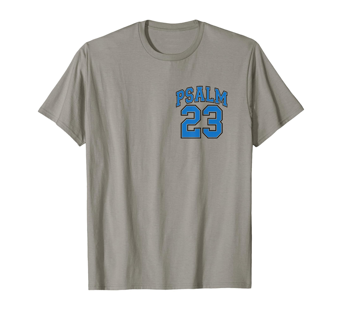 (Front Back Design) Royal Blue, Psalm 23 Lord is My Shepherd T-Shirt