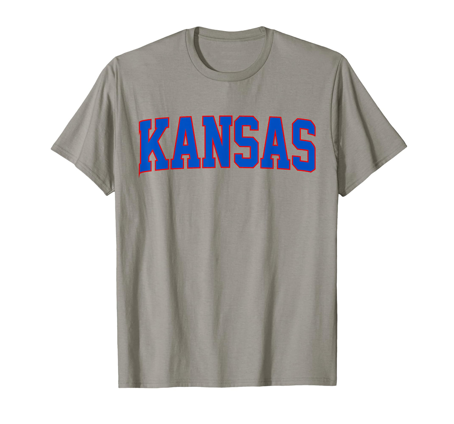 Vintage Kansas Men Retro Blue Kansas Throwback Blue Crimson T-Shirt