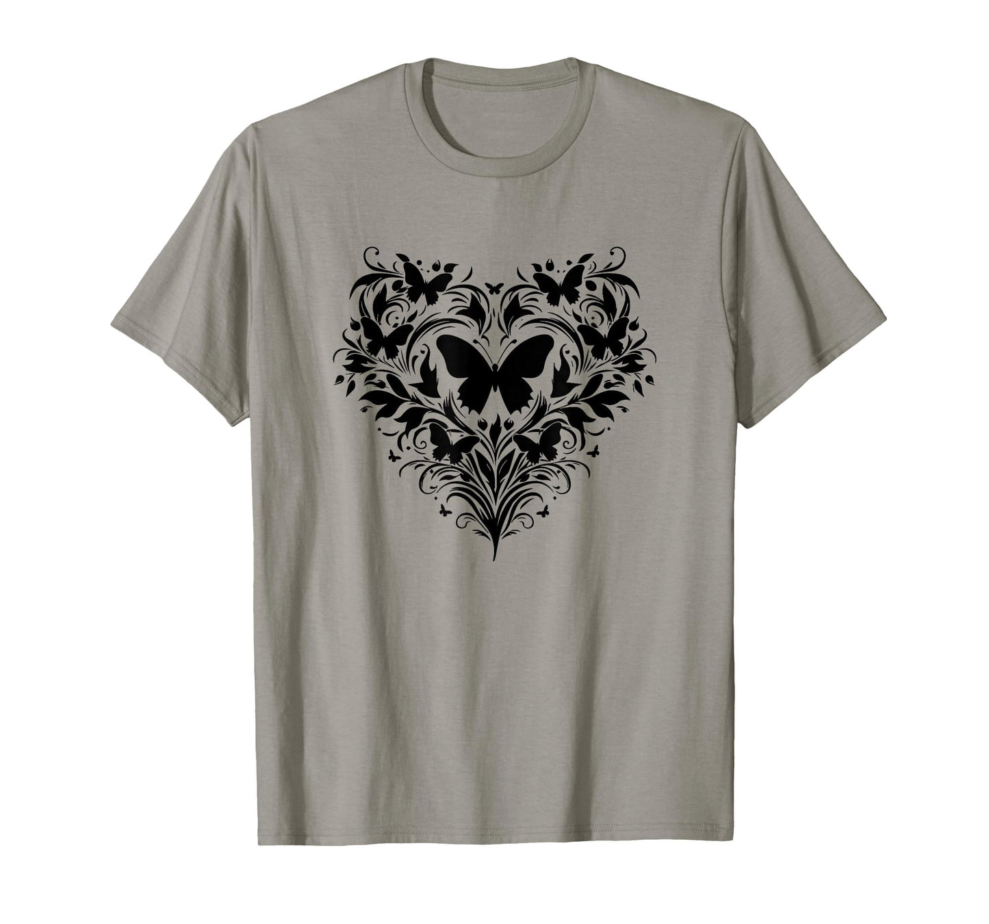 Moths, butterflies, heart, floral, plants, insects, species T-Shirt