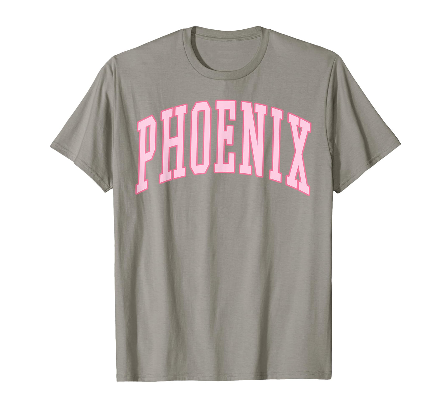 Phoenix Vintage Preppy Varsity Pink Sports T-Shirt