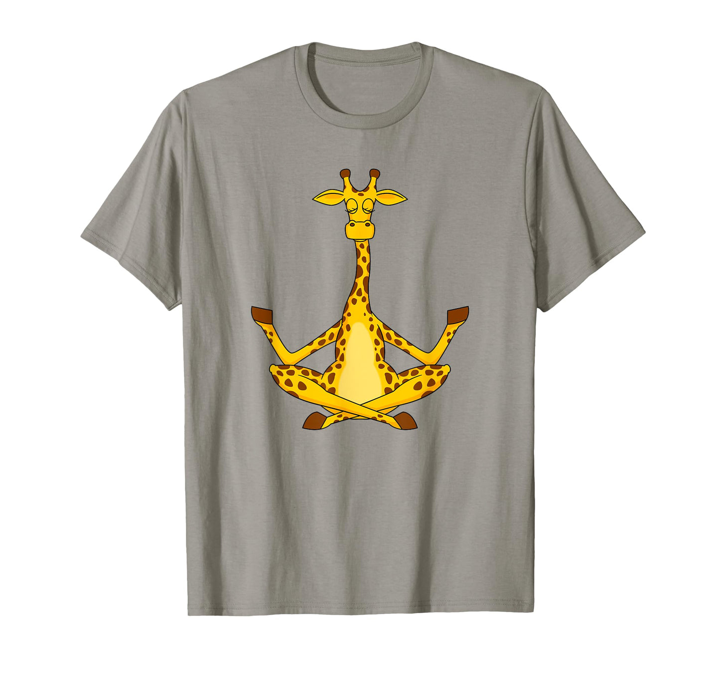 Meditation Giraffe Cartoon Animals Yoga & Fitness Lover T-Shirt