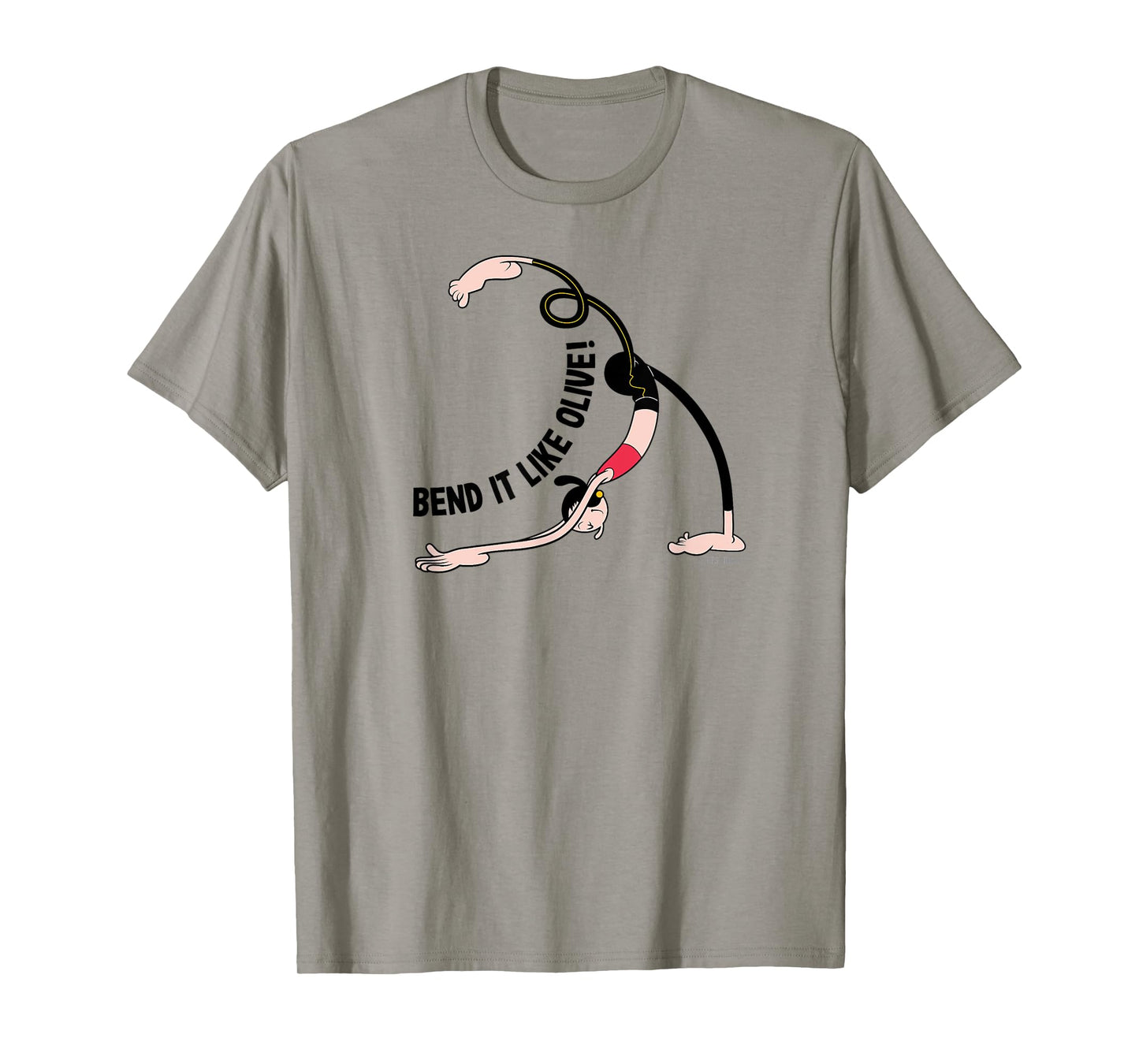 Olive Oyl "BEND IT LIKE OLIVE!" Yoga Tee T-Shirt