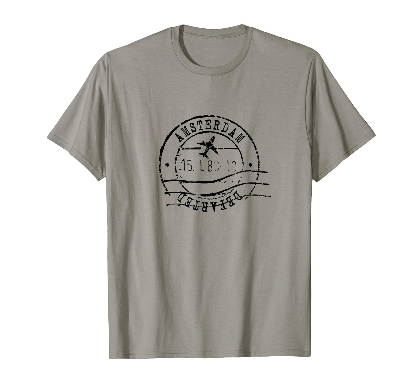 Amsterdam Netherlands Travel Vintage Passport Stamp T-Shirt