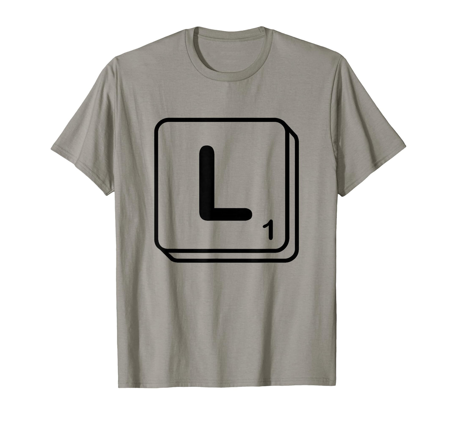 Letter L Word Game Tile T-Shirt