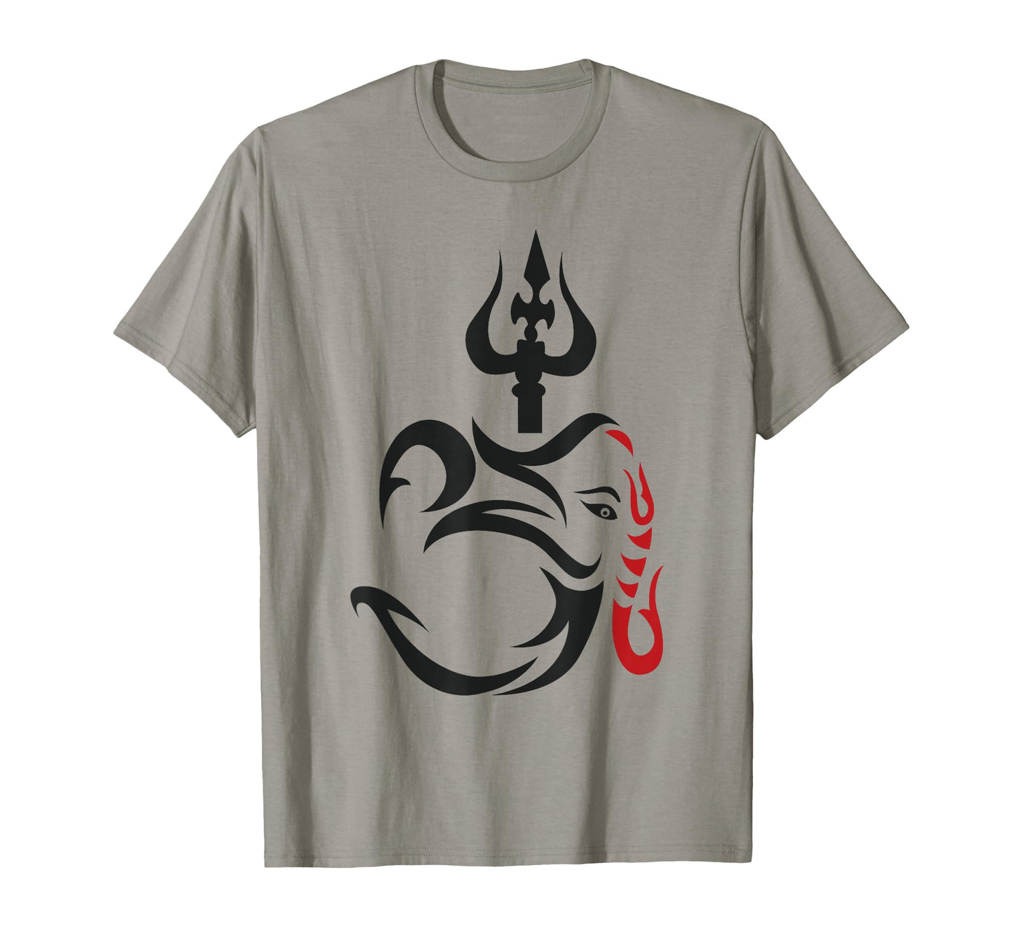 OM-Ganesha And Lord Shiva Divine Trident Trishul T-Shirt T-Shirt