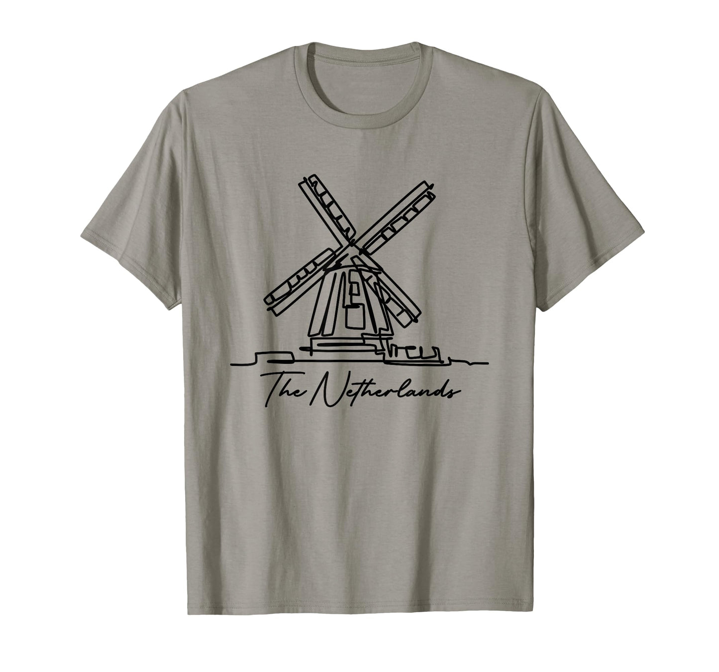 The Netherlands Windmill Amsterdam Zaanse Schans Souvenir T-Shirt