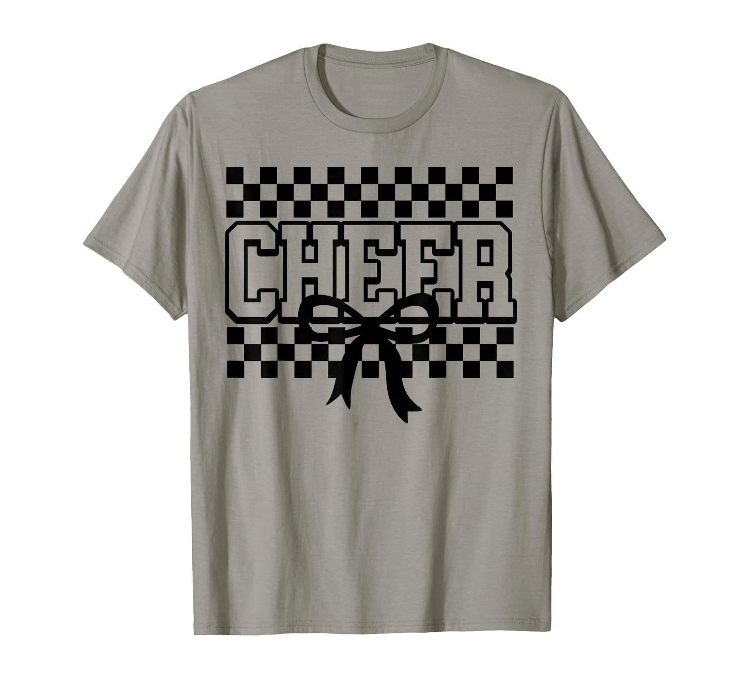 Checkered Cheer Cheerleading for Cheerleader Youth BFF Squad T-Shirt