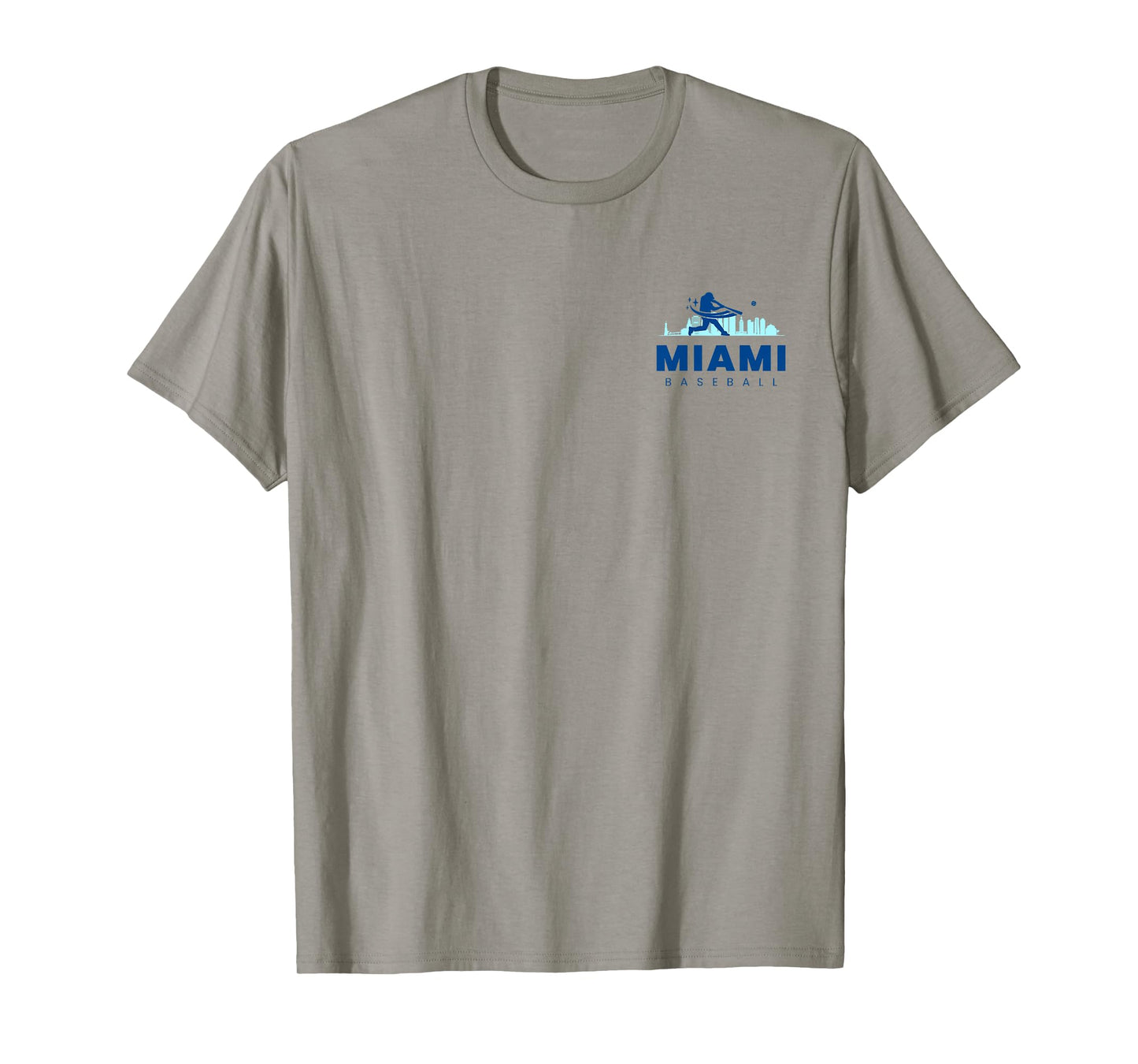 Miami Baseball Vintage Minimalist Retro Baseball Lover T-Shirt