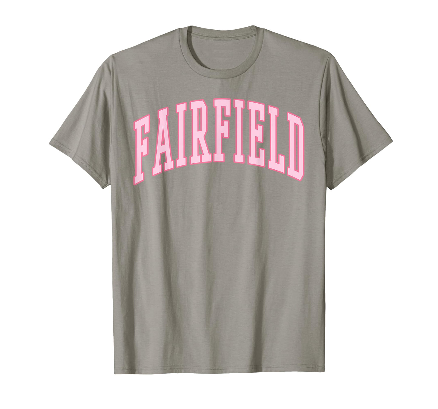 Fairfield Vintage Preppy Varsity Pink Sports T-Shirt