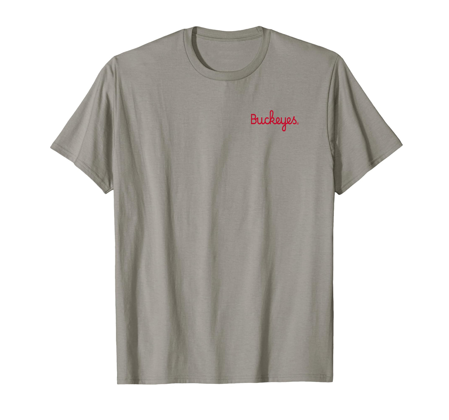 Ohio State Buckeyes Front/Back Iconic Gray T-Shirt