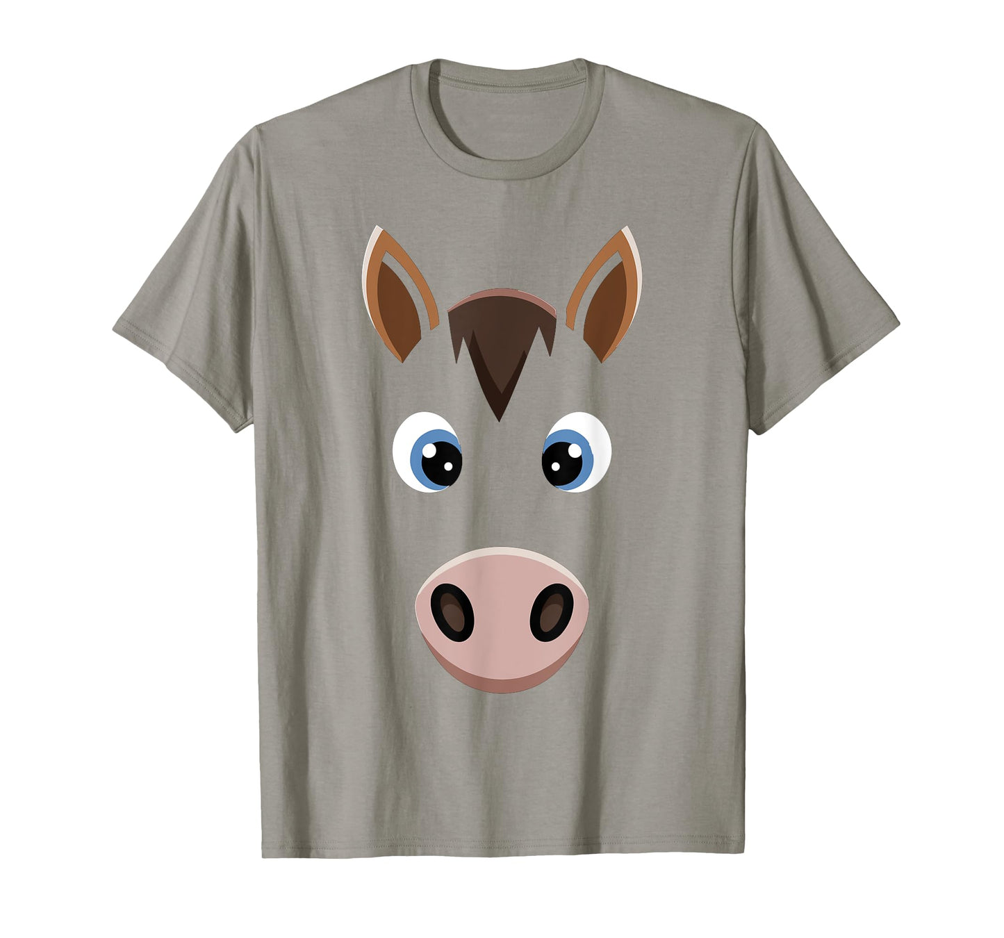 Halloween Horse Face Tshirt Costume Kids Cute Themed Horsey T-Shirt